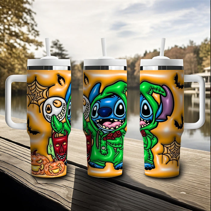 Wholesale Tumbler Cute Cartoon Pattern 40OZ Stainless Steel Car Ice Bullies Cup