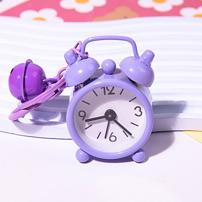 Wholesale Creative Function Mini Alarm Clock Keychain Exquisite Car Pendant