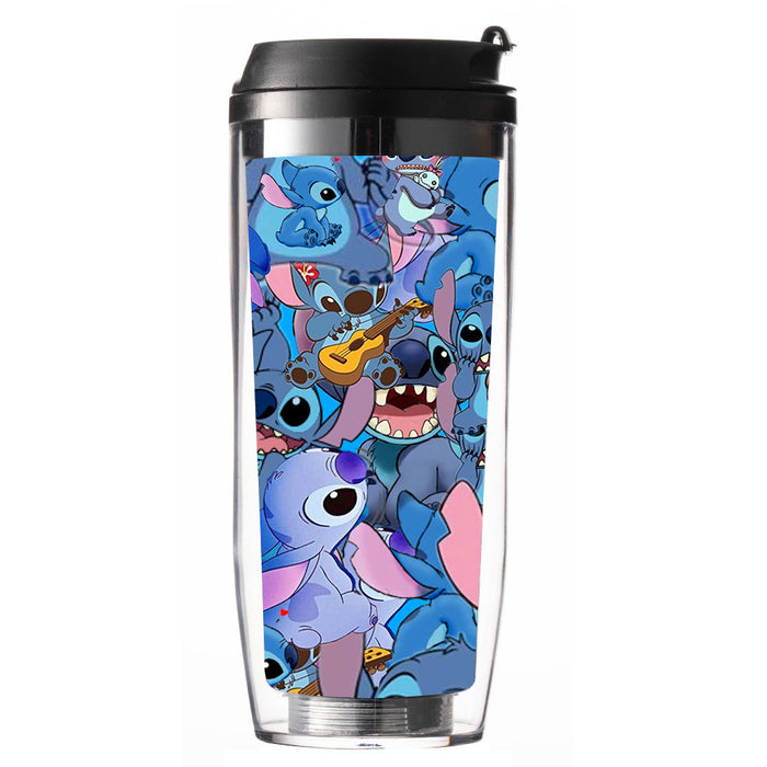 Wholesale Plastic Cartoon Printed Straw Cup JDC-CUP-WuDuomei001