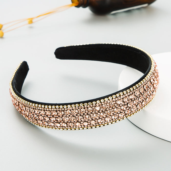 Wholesale Colorful Diamond Headband Women's Simple Pressure Hair Accessories
