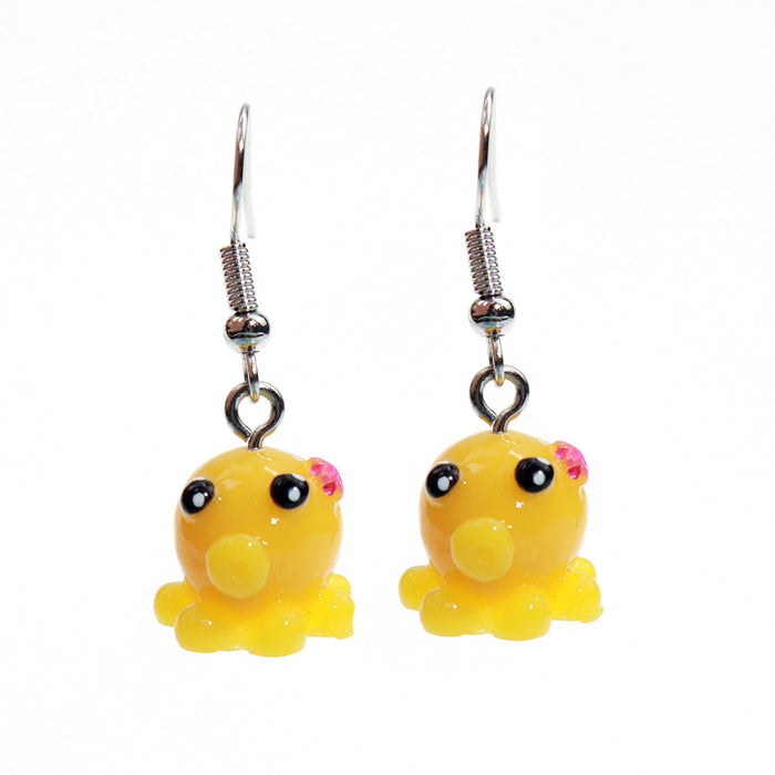 Wholesale Cartoon Animal Resin Earrings JDC-ES-niqing029