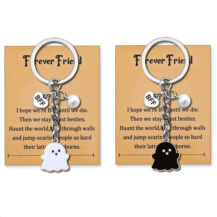 Wholesale Alloy Ghost Keychain  Dark Style Car Key Accessory Gift MOQ:2