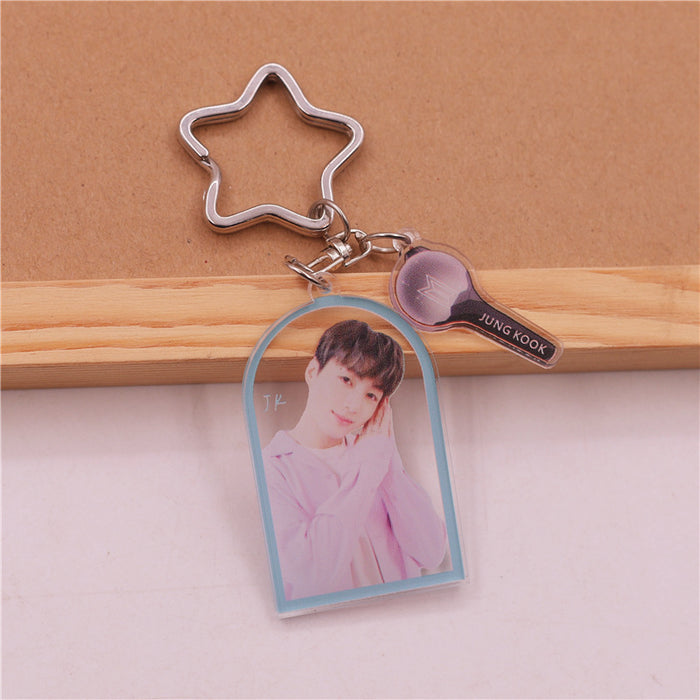 Wholesale Creative KPOP Acrylic Keychain JDC-KC-SuBo004