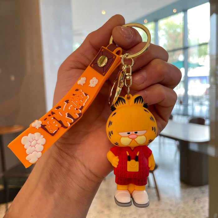 Wholesale Creative Cartoon Keychain Cute Cat Doll Bag Pendant Couple Keychain Small Gift Wholesale