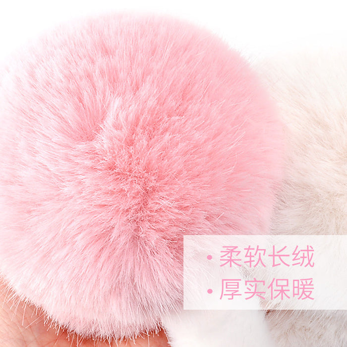 Wholesale Cute cartoon children' s earmuffs  winter warm plush folding warm earmuffs foldable earmuffs