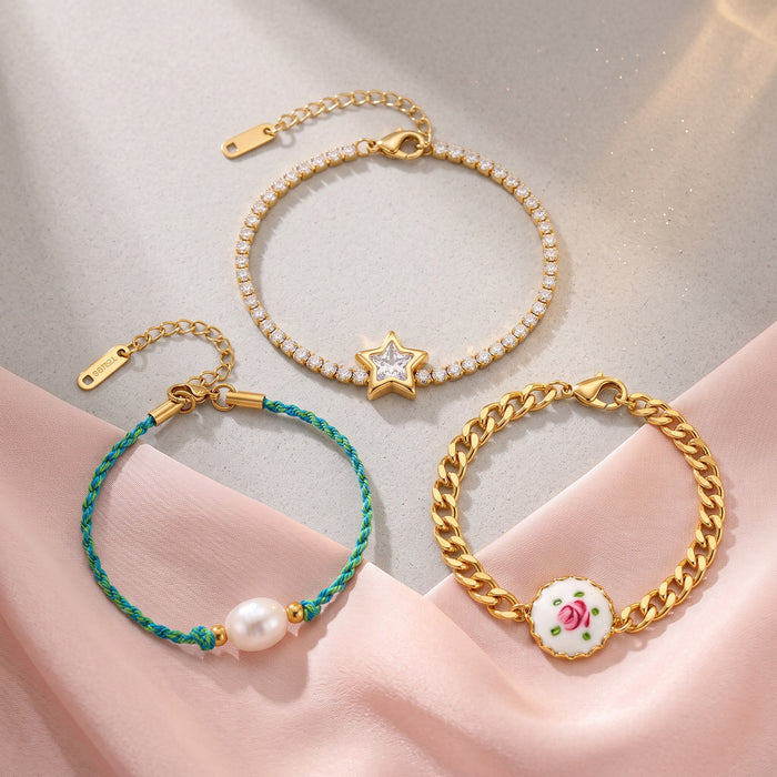 Wholesale Ocean Star Theme Bracelet Stainless Steel Chic Fashion Accessory For Gifting And Resale