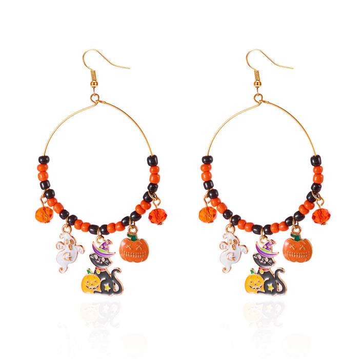 Wholesale Girls'  Gifts  Earrings Pumpkin Ghost Earrings