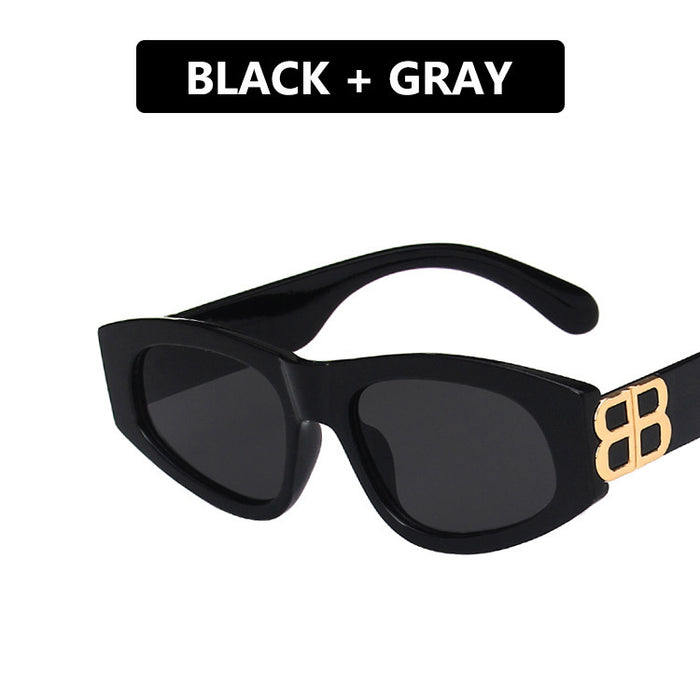 Wholesale PC Triangle Cat Eye Small Frame Sunglasses JDC-SG-KD218