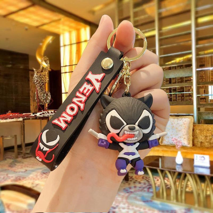 Wholesale Cartoon Silicone Doll Keychain JDC-KC-MingT189