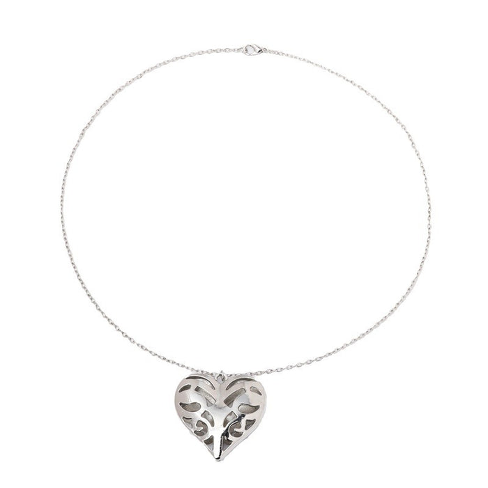 Wholesale Alloy Hollow Heart Shape Necklace JDC-NE-MuShi003