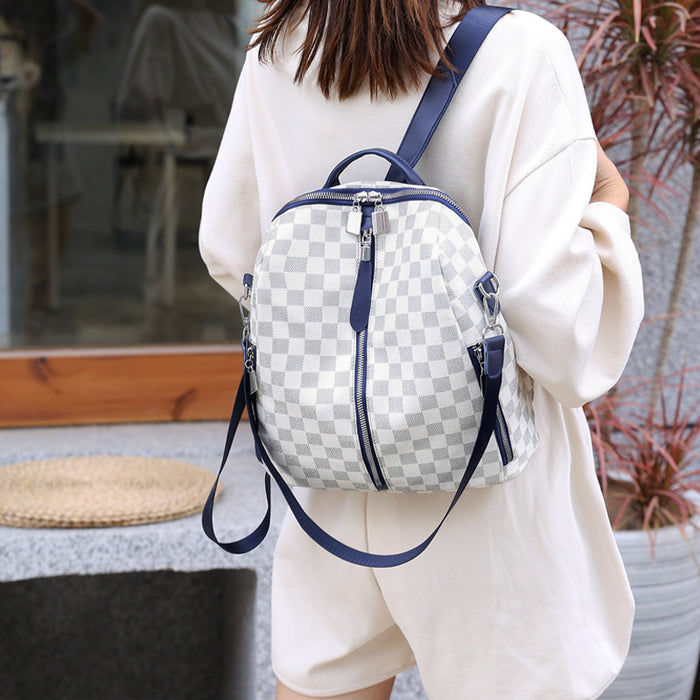 Wholesale PU Plaid Backpack JDC-BP-ChunY002