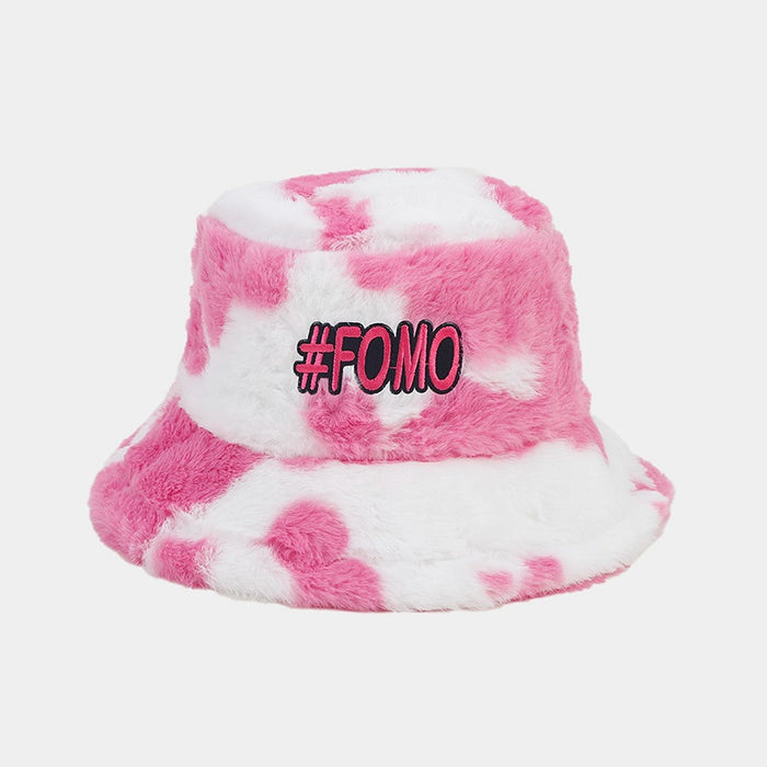 Wholesale Cow Pattern Plush Bucket Hat JDC-FH-LvY050