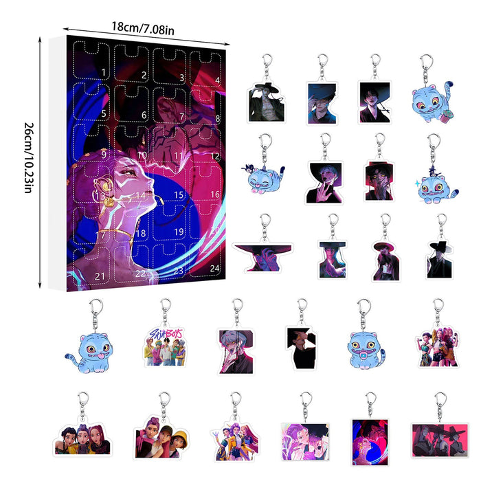 Wholesale 2025KPOP Christmas Countdown Calendar Blind Box Keychain