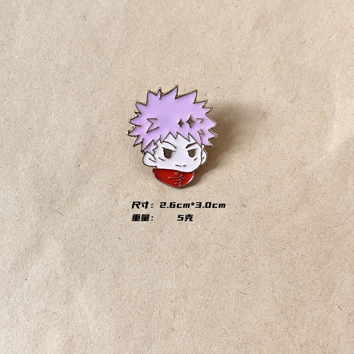 Wholesale Brooch, male and female student backpack, medal accessories, cute metal badge