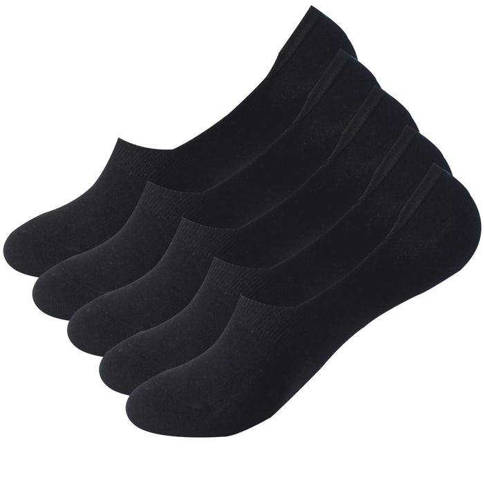 Wholesale Invisible Socks Solid Color Shallow Mouth Cotton Socks with Silicone Anti slip Boat Socks Thin Socks