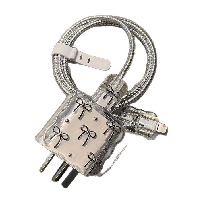 Wholesale 30pcs/ set Bow-shaped charger protective case 20W
