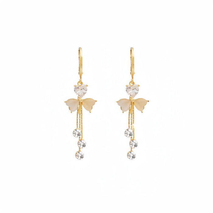 Wholesale Light luxury earrings, new niche design, high-end tassel earrings, elegant earrings