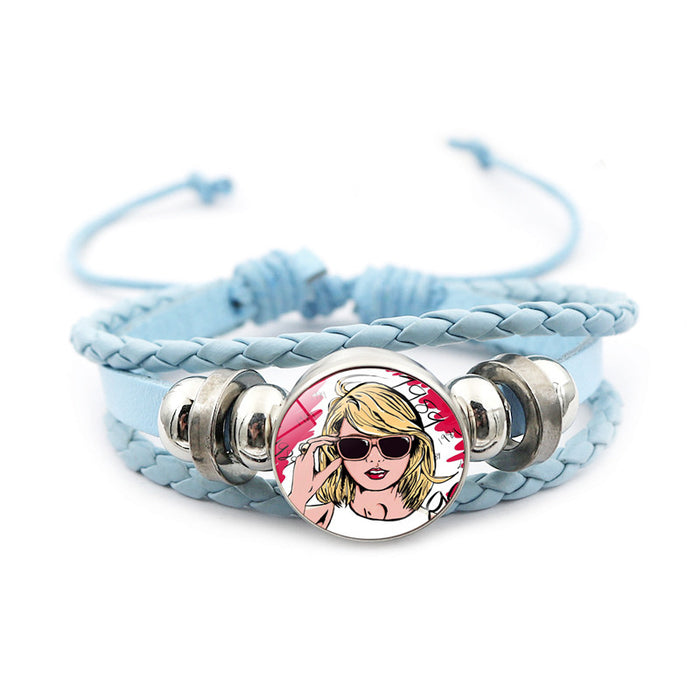 Wholesale Pink Bracelet Jewelry Girl Gift Hot Sale Taylor Swift Fans Around Small Gifts JDC-BT-JY005