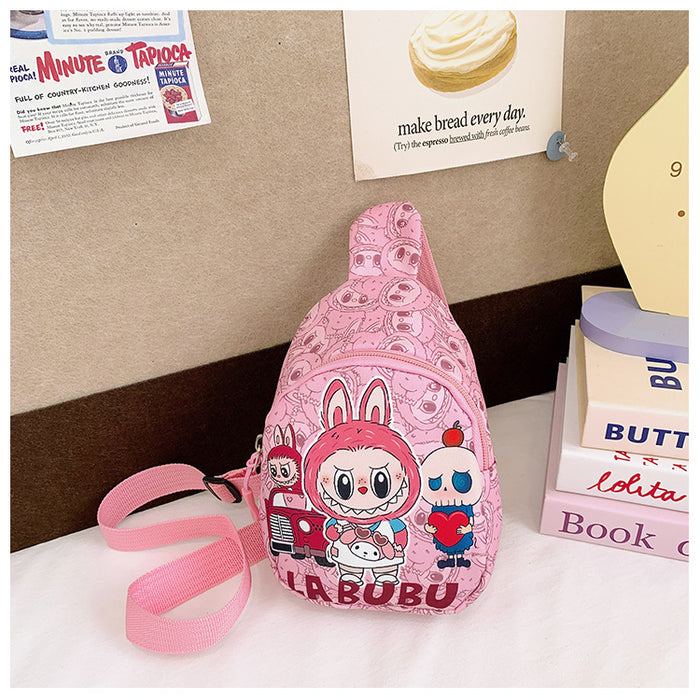 Wholesale Children' s Chest Bag  Cartoon Nylon One-Shoulder Slant