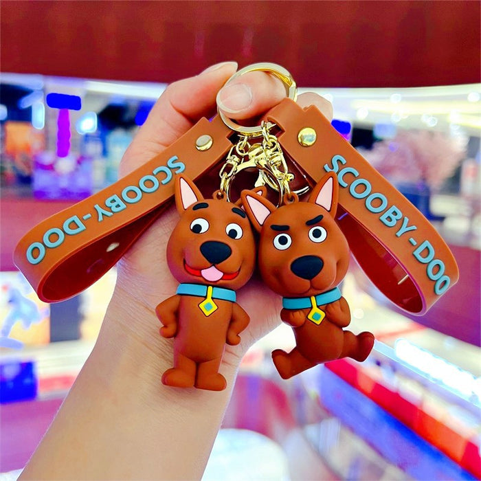 Wholesale Creative Cartoon Cute Puppy PVC Soft Glue Keychains JDC-KC-JinB022