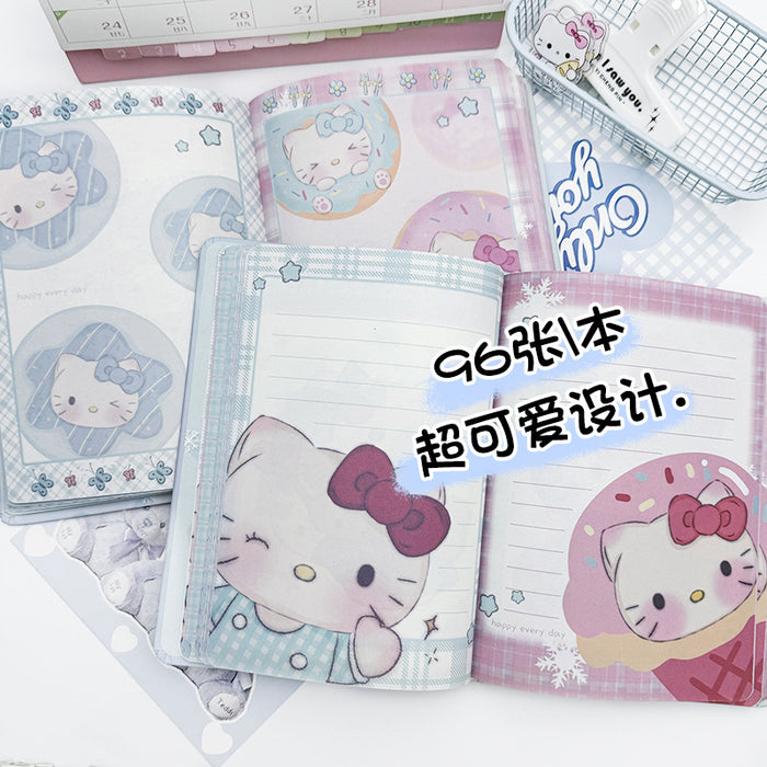 Wholesale 5pcs Snowflake Cat Color Page Notebook Department Thickened Notepad Student Cute Cartoon Journal