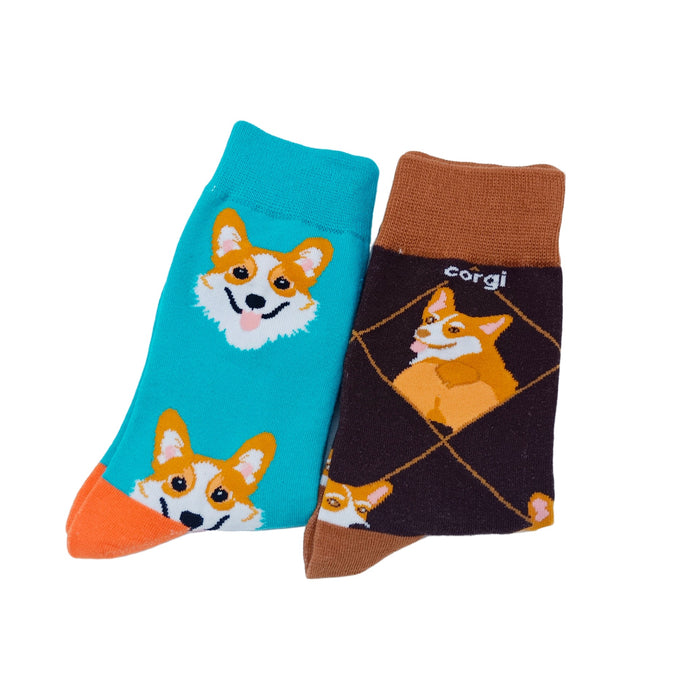 Wholesale Short-legged Corgi Cartoon Small Animal Socks JDC-SK-CG011