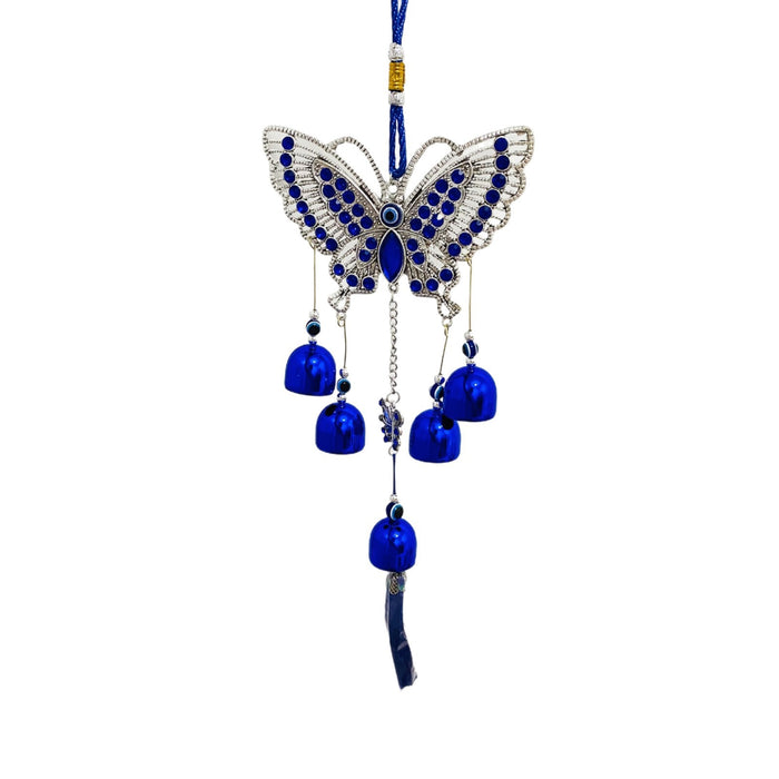 Wholesale Devil Eye Wind Chimes Blue Eye Bell Tassel Pendant