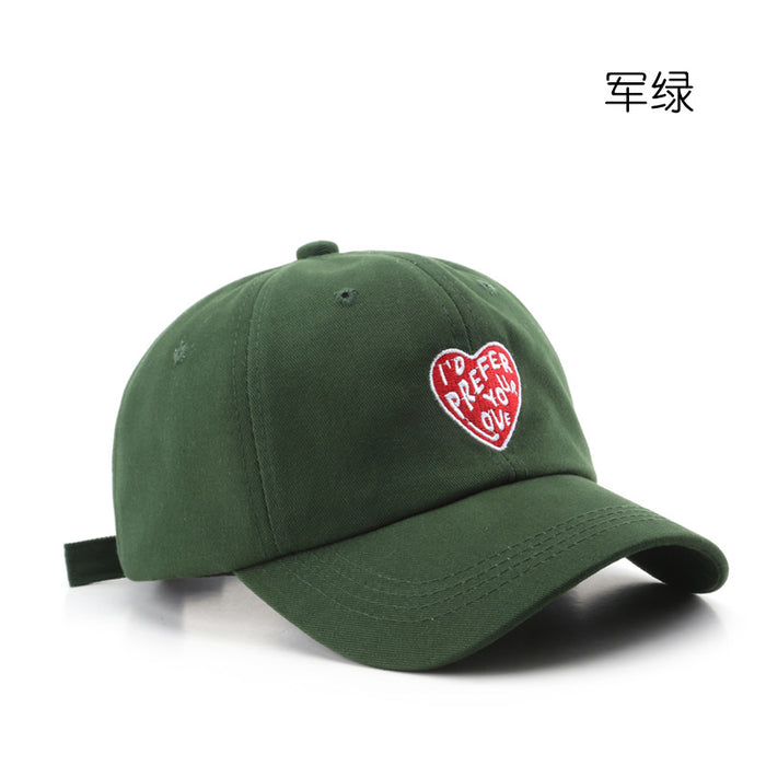 Wholesale Retro Love Embroidered Cotton Fashionhats Baseball Caps JDC-FH-TuL013