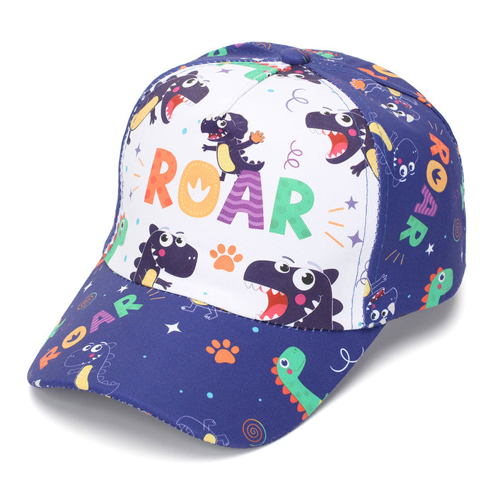 Wholesale Trendy Dinosaur Print Children' s Baseball Cap Summer Sun Protection Hat