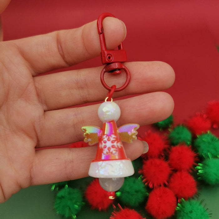 Wholesale Christmas series keychain  Christmas hat Christmas tree gift keychain bag pendant