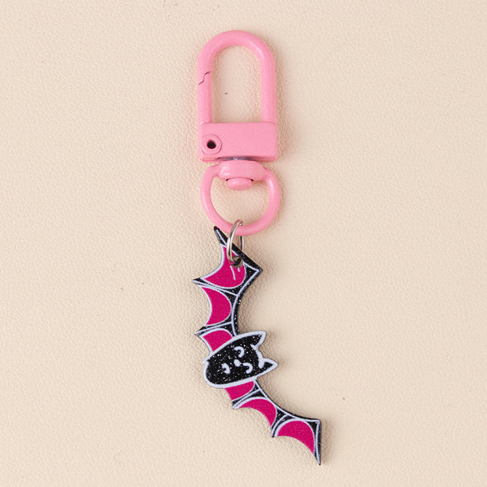 Wholesale  Series Pumpkin Skull Acrylic Keychain Color Ghost Hanging Ornaments