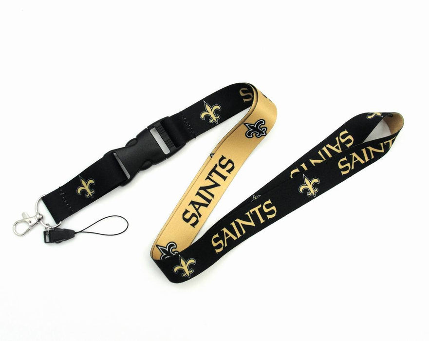 Wholesale Heat transfer rugby team mobile phone sling buckle Lanyard Keychain
