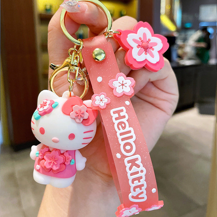 Wholesale Season Cute Dog Keychain PVC Car Key Accessory Decorative Charm