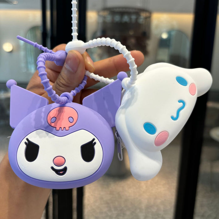 Wholesale Silicone Cartoon Coin Purse Keychain JDC-KC-PengYu025