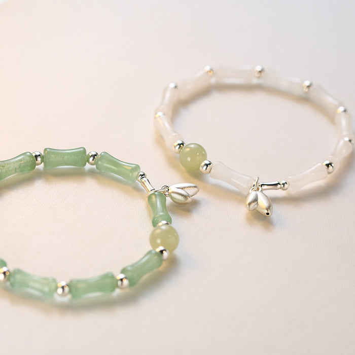 Wholesale Bamboo bracelet handmade, niche, light luxury, women's bracelet, exquisite and versatile, handmade accessory