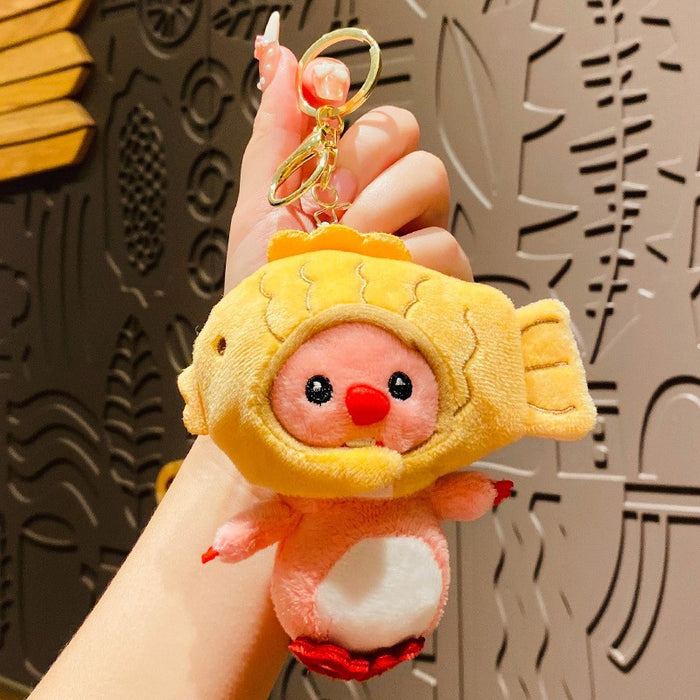 Wholesale Plush Cartoon Doll Keychain JDC-KC-HongL001