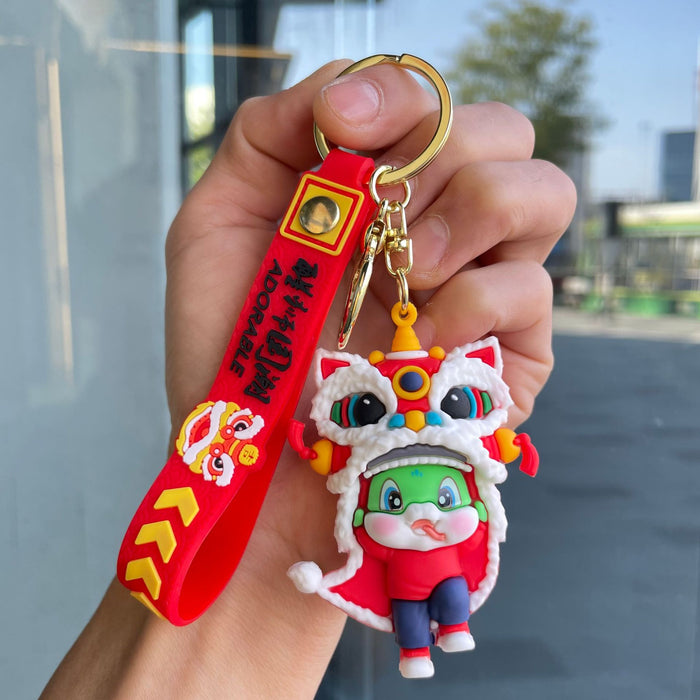 Wholesale Couple keychain, handbag pendant, car keychain, doll machine, small gift