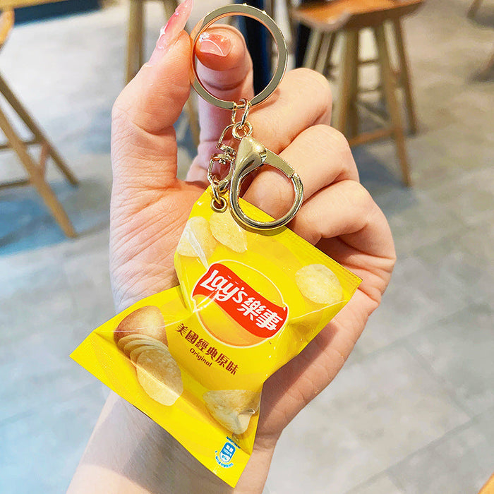 Wholesale Simulation Food School Bag Keychain JDC-KC-LeZ012