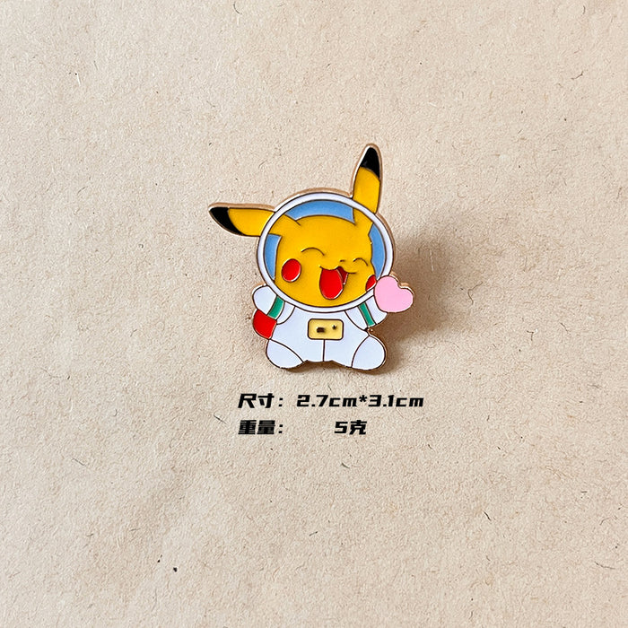Wholesale High end, niche metal brooch, cartoon badge, cute student clothing accessories