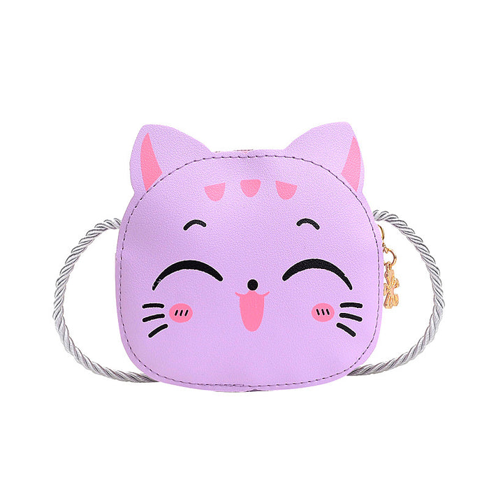 Wholesale Creative Small Bag Kindergarten Baby Kitten Coin Purse Cartoon Cute Children's Shoulder Crossbody Bag