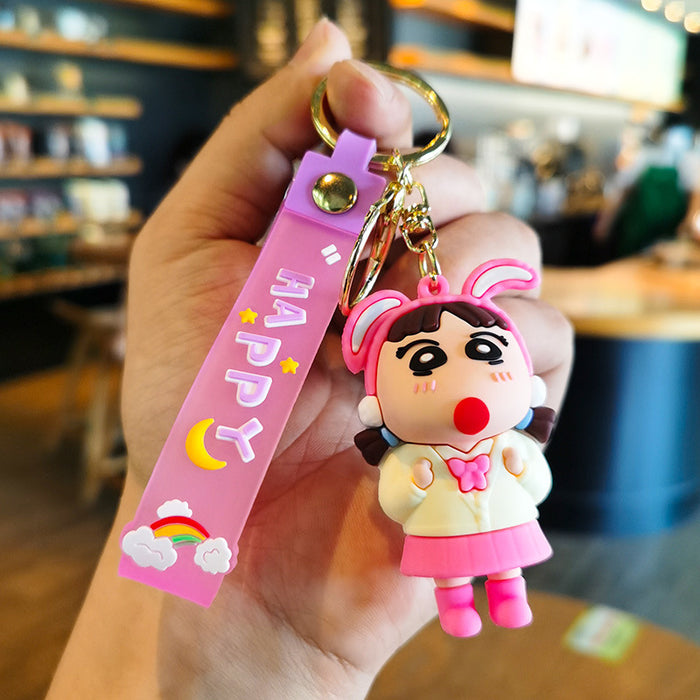 Wholesale Rubber Cartoon Doll Keychain JDC-KC-Tingm185