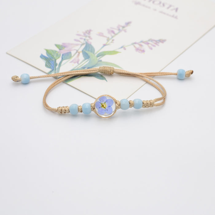 Wholesale Ball Dried Flower Plant Real Flower Bracelet