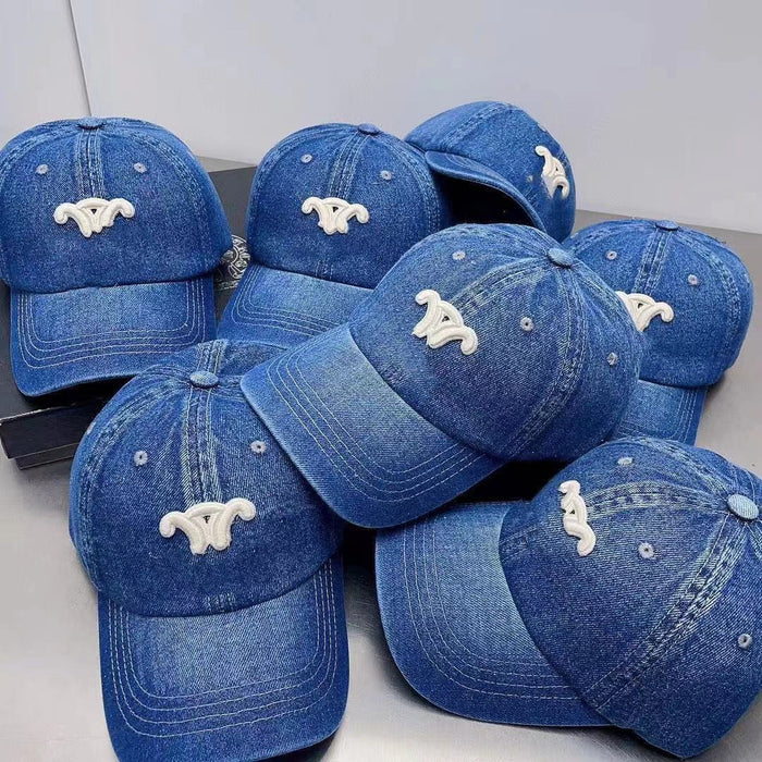 Wholesale Letter Cowboy Baseball Fashion Versatile Sunscreen Duck Tongue Hat