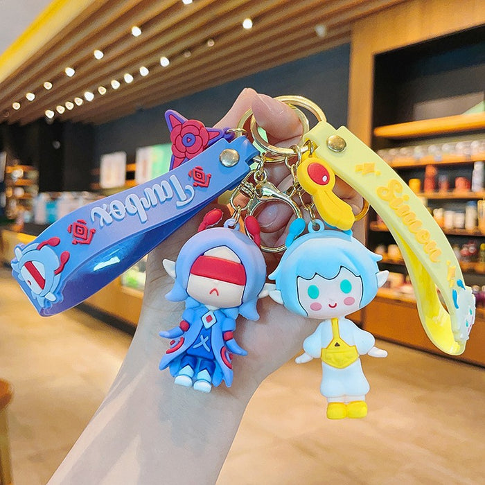 Wholesale PVC Cartoon Doll Keychain JDC-KC-Aile015