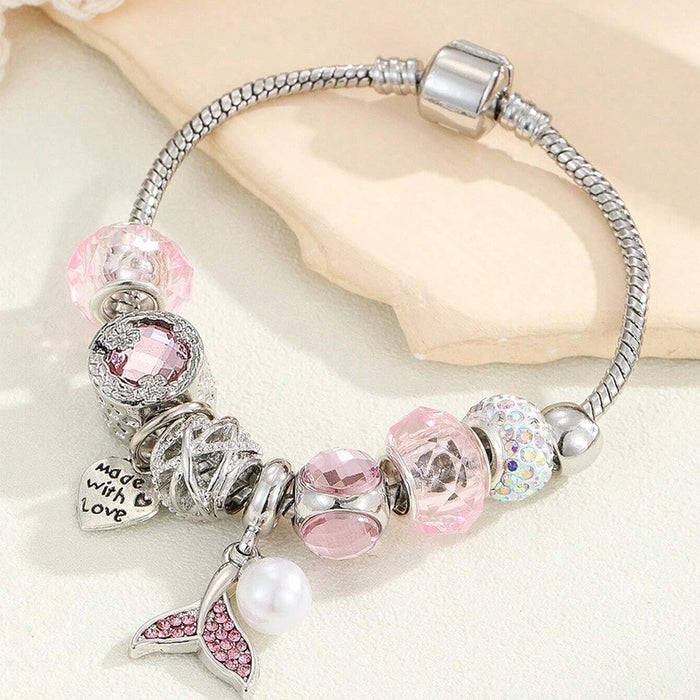 Wholesale Stainless Steel Copper Alloy Rhinestone Beaded Bracelet JDC-BT-ShenYuan001