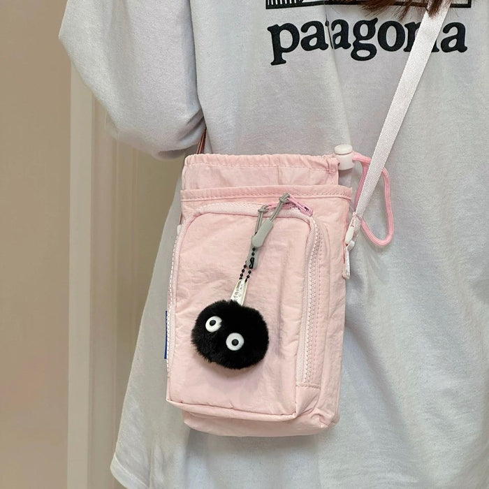 Wholesale Trendy Small Crossbody Phone Bag Polyester Solid Color Zipper Everyday Wear Gift