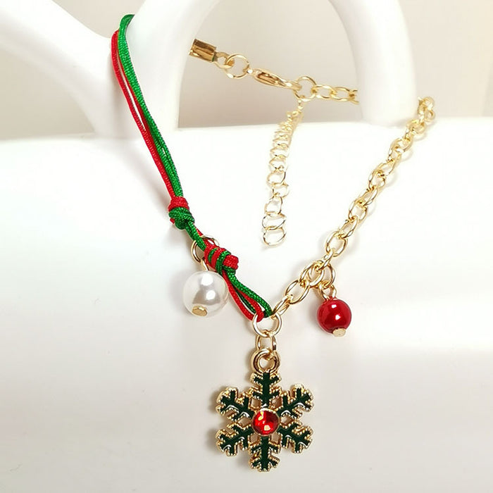 Wholesale Christmas Bracelet Jewelry  Tree Snowflake Elk Snowman Bracelet Christmas Gift