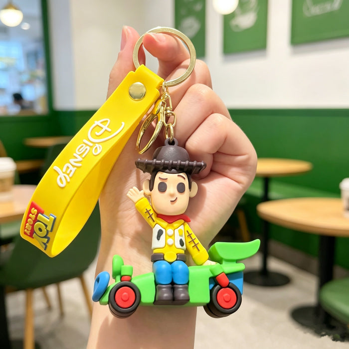 Wholesale Silicone PVC Cartoon Space Ranger Keychain Gift Bag Charm MOQ≥50