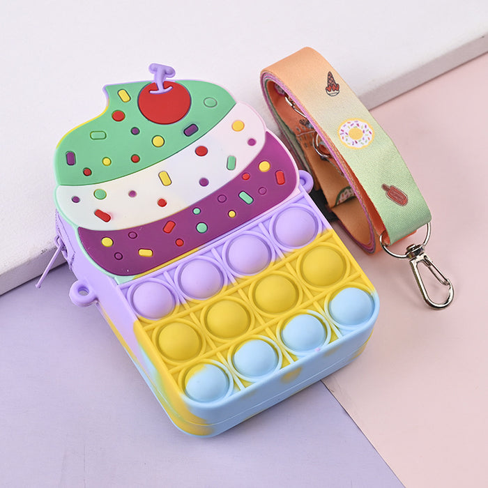 Wholesale Silicone Children' s Crossbody Storage Bag