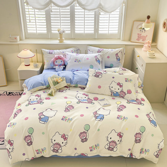 Wholesale Cartoon Bed Sheets, Dust Covers, Protective Covers, Skin Friendly and Frosted Bed Sheet JDC-SEE-AiErMei001